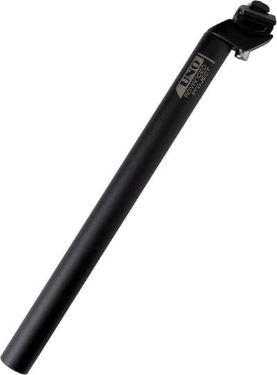 Fietspaal - Zadelpen - Stadsfiets Gebruik - Aluminium Constructie - 350 x 26.2 mm - Zwart Grijs