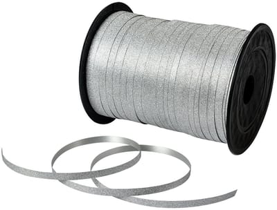 Clayre & Eef Decoratie Lint 228 m Zilverkleurig Kunststof