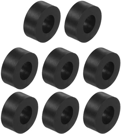 Rubber Vibration Isolatie Pads voor Thuis, Auto en Boot - 8 Stuks [12 x 10 x 25 mm], Neopreen, Zwart, Geluiddemping, Schokabsorberend, Antislip