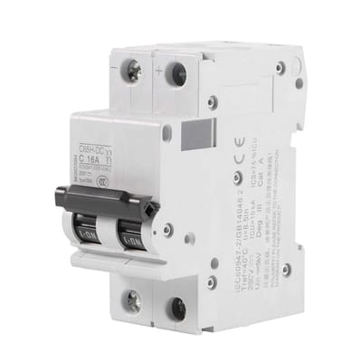 Dailygoody - Miniatuur Air Circuit Breaker - Zonne-energie Schakelaar - Kortsluiting Bescherming - 2 P - 16A - Laagspanning - 250 V DC - Geschikt voor.