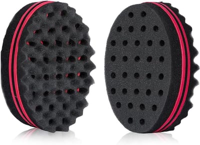 2 Stuks Kleine Gaten Haarsponzen voor Mannen Krullen
