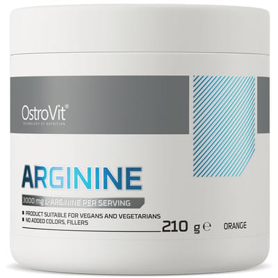 OstroVit - Arginine - 210 g - orange - geconcentreerde dosis L-arginine - Zonder overbodige toevoegingen - essentieel aminozuur
