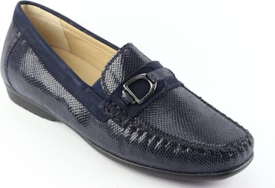 Sioux - CORTIZIA-723-H - Instappers - Kleur: Blauw - Maat: 39