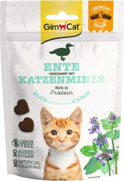 Gimcat Crunchy Snack 50 g - Kattensnack - Eend&Kattenkruid