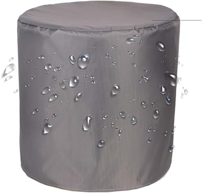 Tuinmeubelhoes Rond - Tafelkleed Buiten - Meubels Beschermen - Waterdicht Oxford - 380x150cm - Zwart