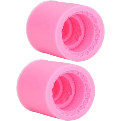 2 stuks Fondant Vormen Roze Schattig Elegante Stijl Zacht Betrouwbaar Duurzaam Handig Praktisch Decoratief pink