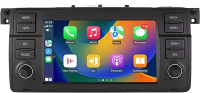 Autoradio met bluetooth - Carplay - Voor BMW E46 M3 318/320/325/330/335 & Rover 75 - Geschikt voor Apple en Android - Stereo - Navigatie - Navigatiesysteem auto - 2GB 32GB