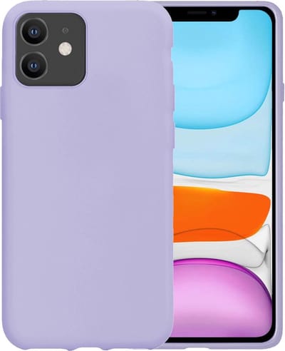Hoesje - Geschikt voor Apple iPhone 11 - Sterk & Shockproof - Siliconen Case - Hoes Cover - Telefoonhoes - Lila