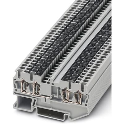 Phoenix Contact 3031636 Doorgangsserieklem 5.2 mm Spanveer Grijs 50 stuk(s)