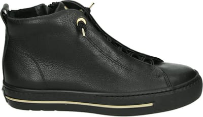 Paul Green 5283 Sneakers - Leer - Dames - Zwart - Maat 38