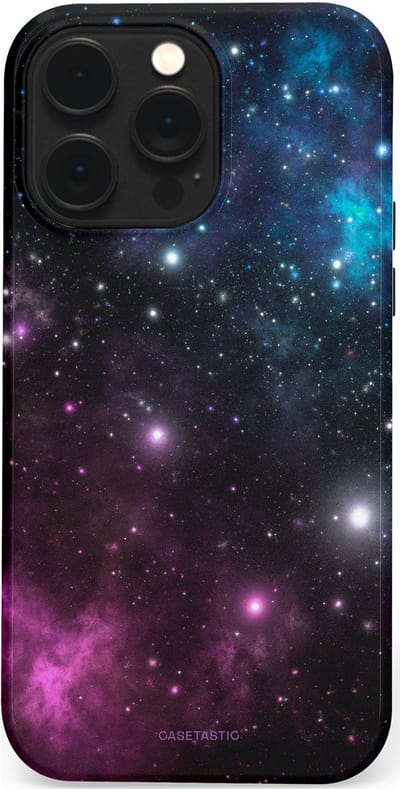 Casetastic Hoesje Geschikt voor Apple iPhone 14 Pro Max Magsafe - Stijlvolle Beschermende Duo-layer Case - Nebula gloed