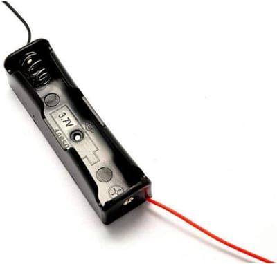 Batterij Houder - Batterij Clip Box - Energie Systeem - Veerclip Ontwerp - 1 Slot - Zwart