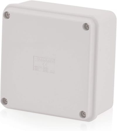 Kunststof Behuizing - Verdeeldoos Schakelkast - Stroomverdeling Bescherming - IP65 Stofdicht Vochtbestendig - 100x100x50mm - Grijs