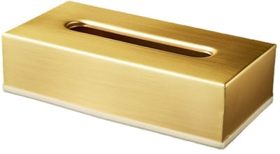 Tissue Box - Tissuedoos - Tissue Houder - goud - Roestvrij staal - 26*12*7cm - zakdoekjesdoos - Zakdoekjeshouder - Servetpapier Houder Container