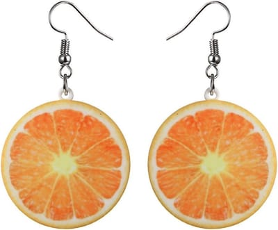Fako Bijoux® - Oorbellen - Groente & Fruit - Sinaasappel