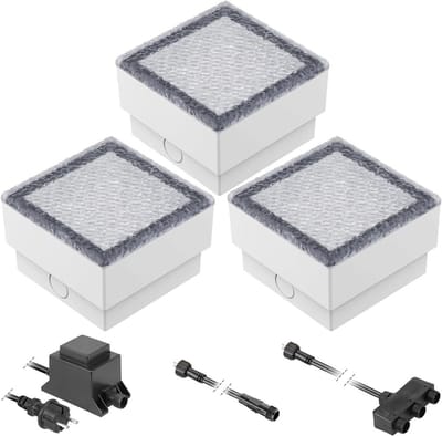 LED Straatsteen - Grondlamp Buiten - Pad Verlichten - Beloopbaar tot 500kg - 10x10cm - Warm wit
