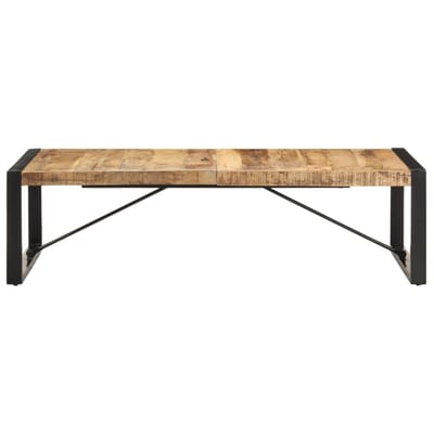 vidaXL - Salontafel - 140x70x40 - cm - ruw - mangohout