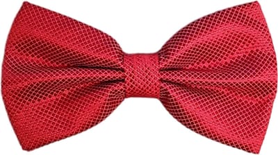 Fako Fashion® - Vlinderstrik - Vlinderdas - Strik - Kleine Ruit - 12cm - Rood/Wit