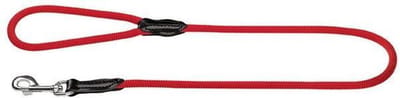Hunter Looplijn Freestyle Nylon Rond Rood - Hondenriem - 110x0.8 cm
