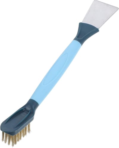 Reinigingsborstel Schraper - Schoonmaakborstel Kierenzuiger - Badkamer Keuken Reinigen - Stevige Haren - 22.8cm Lengte - Blauw