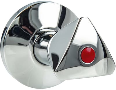 Bovendeel 1/2 inch voor inbouwafsluitventielen koud en warm water met metalen driehoekige kapgreep
