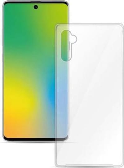 Samsung Note 10 hoesje transparant - Flexibel Jelly cover Samsung Galaxy Note 10 hoesje met gratis telefoonhouder - Transparant