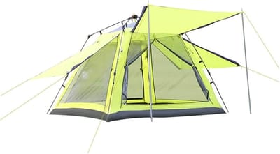 Kampeertent 3-4 personen - Waterdichte tent Automatische tent - Kamperen en Reizen - Automatisch opzetten - 3-4 personen - Groen