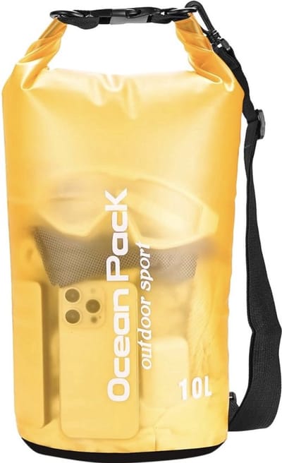 Nixnix® - Waterdichte Tas - Dry bag - 15L - Geel - Ocean Pack - PVC