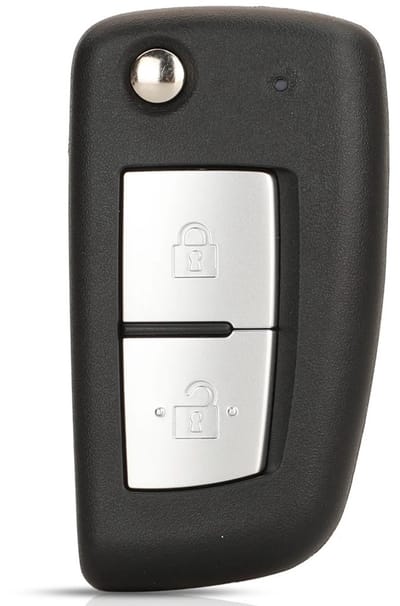 XEOD Autosleutelbehuizing - sleutelbehuizing auto - sleutel - Autosleutel / Geschikt voor: Nissan 2 knops