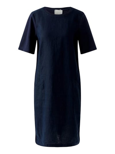 Jurk korte mouwen Van oui blauw