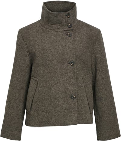 Object Objriki Re Short Jacket Noos Dames - Jas - Bruin - Maat 38