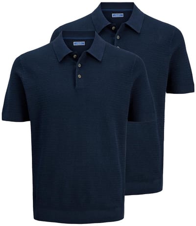Jack & Jones Heren poloshirt 2 pack Bluriley