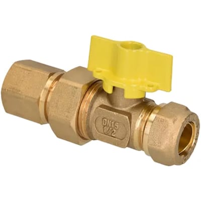 Sanivesk Kogelkraan Gas Knel 1/2"f X 22mm Vlinder