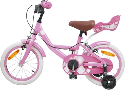 Kinderfiets - Loopfiets Fietsje - Buiten Spelen - Verstelbaar Stuur en Zadel - 16 inch - Lichtroze
