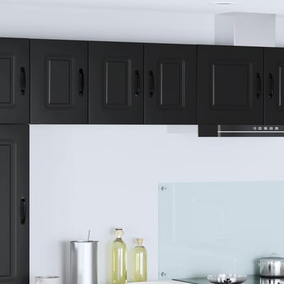 vidaXL - Vaatwasserpaneel - Kalmar - Zwart - 30 - x - 31 - x - 40 - cm - Bewerkt - hout