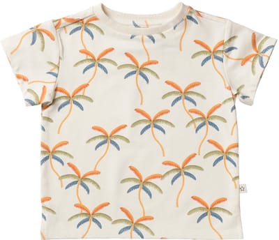 Your Wishes Rio Tree Relaxed Tee Polo's & T-shirts Jongens - Polo shirt - Wit - Maat 110