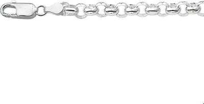 The Jewelry Collection Ketting Jasseron 4,5 mm - Zilver
