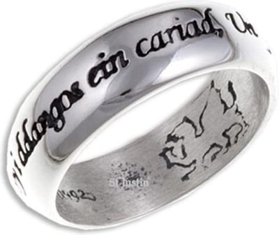 Welsh Liefde zilveren Ring Maat 58