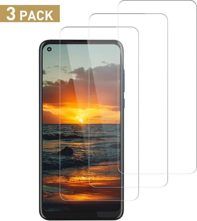 Screenprotector Glas - Tempered Glass Screen Protector Geschikt voor: Motorola Moto G8 Power  - 3x