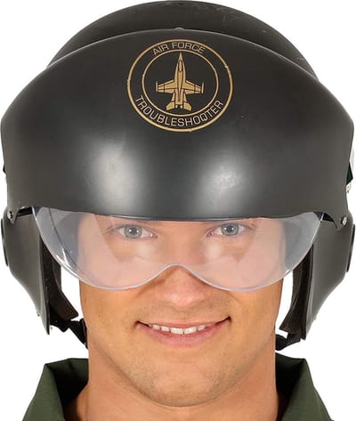 Fiestas Guirca Helm Vechtpiloot Donkergroen One-size