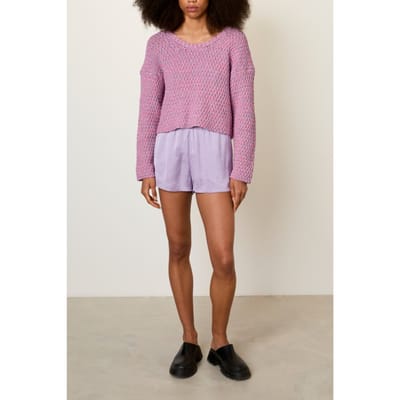 American Vintage Tivell Jumper Berlingot Mouline Maat: XS/S | Sweaters Outlet | Dames | Roze