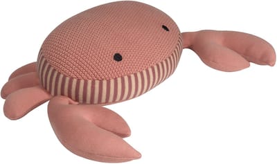 Kindsgut - Grote Knuffel Krab - Gebreid - Hoogwaardig 100% Katoen - OEKO-TEX® Gecertificeerd - 20 x 11 x 63 cm