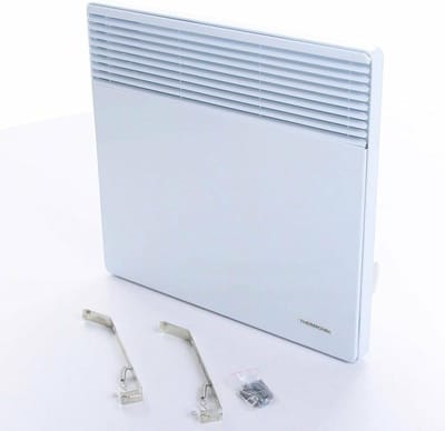 Elektrische Convector - Verwarming met Pootjes - Ruimte Verwarmen - Traploos Instelbaar Thermostaat - Tot 2500W - Alpine Wit