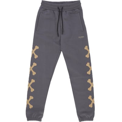Lichtgewicht trainingsbroek voor heren Cross Bones broek grijs/beige