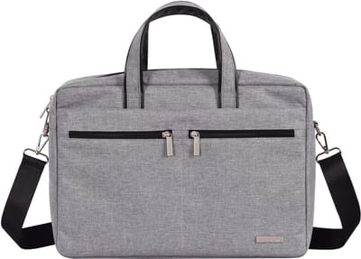 Aktetas 16 Inch - Laptoptas met Schouderriem - Laptophoes - Laptop Sleeve met Handvat - Grijs