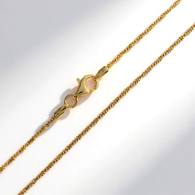 Cavill - Vergulde 925 Sterling Zilver Ketting - 70 cm - Luxe Zilveren Damesketting - Criss Cross Filigraan Design - Karabijnsluiting