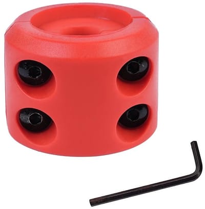 Dailygoody - Rubberen lierkabelhaakstopper - Bescherming voor harnas en katrol - Rood - Behoudt kabelspanning - Eenvoudige installatie - ...