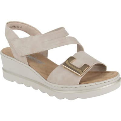 Rieker Sandalen Plat Sandalen Plat - Beige - Maat 42