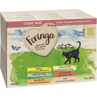 24x100g Kuipje II (6 soorten) Feringa Kattenvoer
