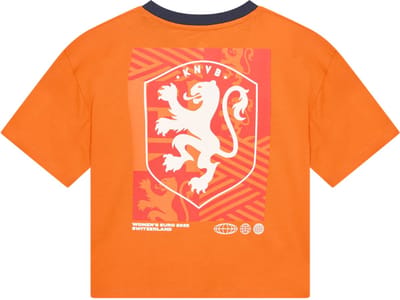 Nederlands elftal crop top logo t-shirt dames - Maat L / Large- KNVB shirt - Nederlands Elftal - Official product